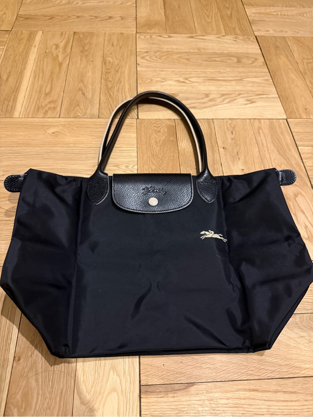 Longchamp Le Pliage Black Tote Bag - Picture 1 of 4